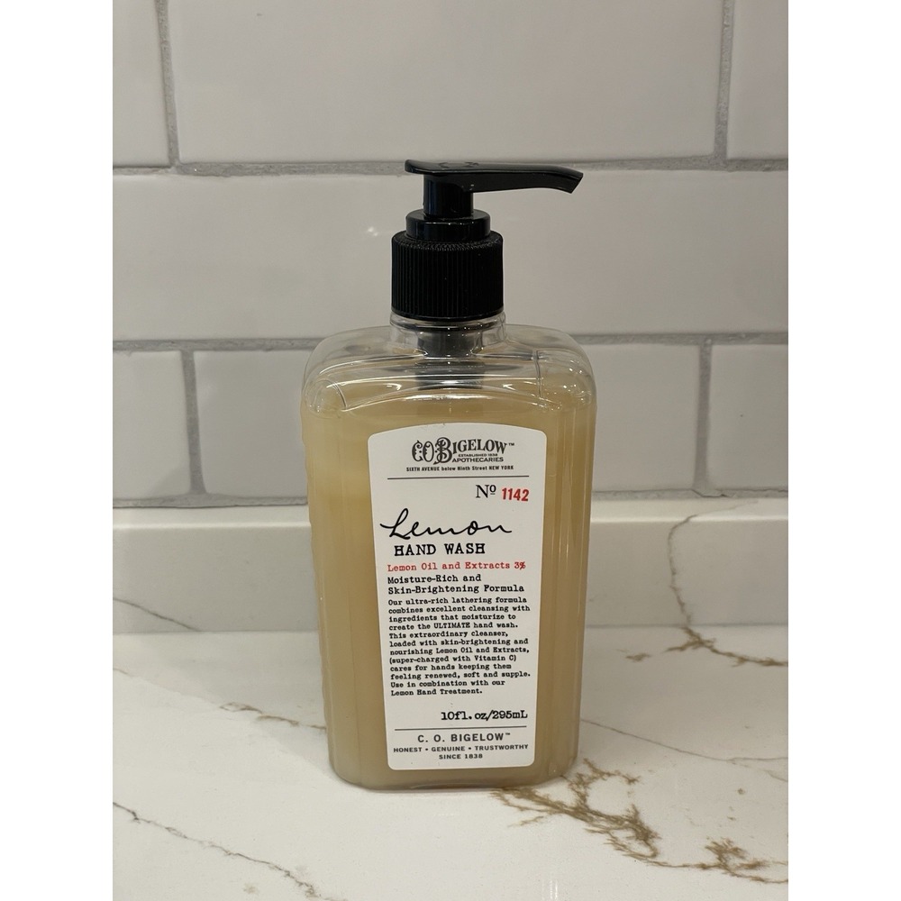 C.O.‎ Bigelow Lemon Hand Wash Lemon Oil No 1142 Moisturizing 10 fl oz Pump New